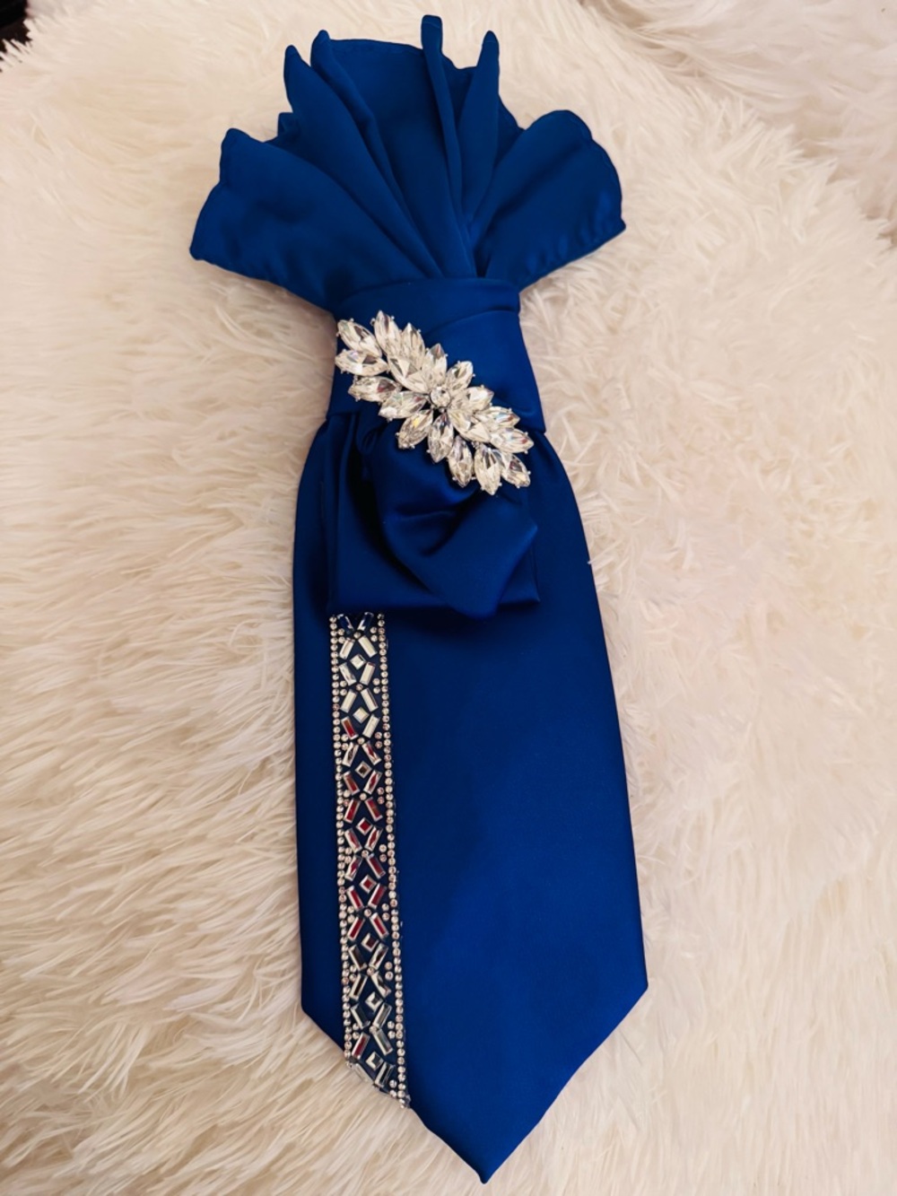 Royal Blue Jeweled Necklace